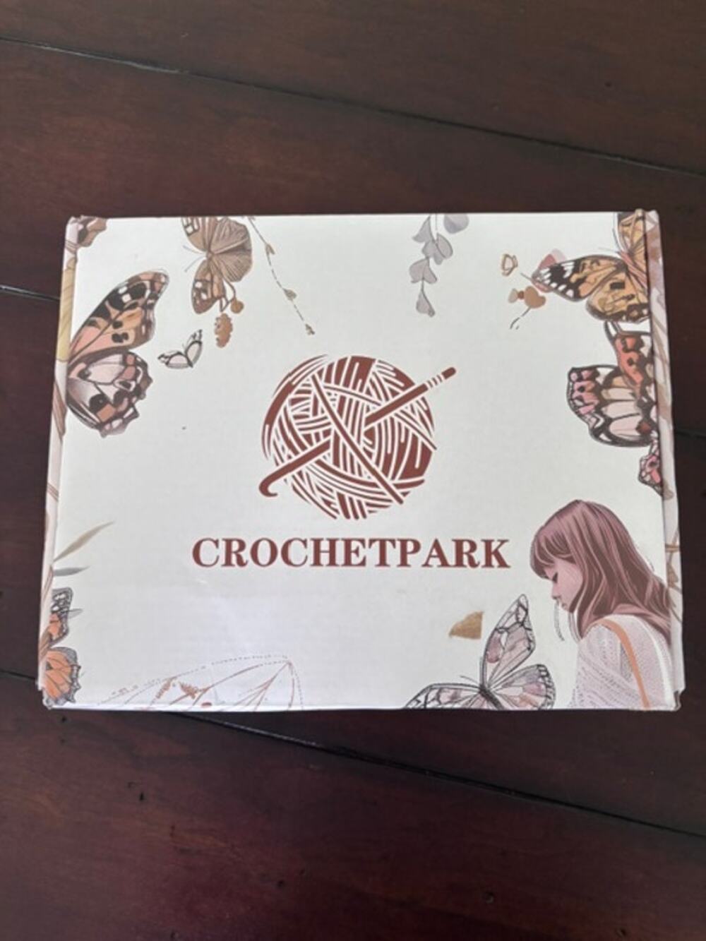 CrochetPark Granny Crochet Bag Kit Complete Beginner Set w Wooden‎ Handle